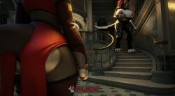 3d_(artwork) absurd_res angela_azrael anthro aroused capcom digital_media_(artwork) duo english_text female haolde hi_res mamagen milk nipples open_mouth pink_nipples resident_evil resident_evil_requiem text tongue tongue_out