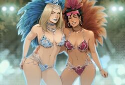 2girls ai_generated big_ass big_breasts blonde_female blonde_hair breasts curvaceous curvy curvy_figure digital_media_(artwork) emma_frost female hellfire_club hips homo_superior huge_ass huge_breasts huge_thighs jubilation_lee jubilee large_ass large_breasts large_thighs legs light-skinned_female light_skin marvel marvel_comics mature mature_female mutant mutant_(marvel) phophopho slim_waist thick thick_hips thick_legs thick_thighs thighs voluptuous waist white_queen wide_hips wide_thighs x-men