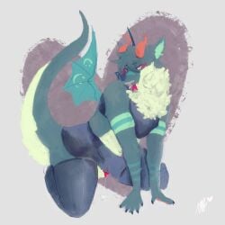 1:1 anthro armonia dragon femboy hi_res male mythological_creature mythological_scalie mythology scalie solo submissive unknown_artist