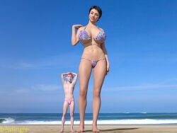1boy 1boy1girl 1girls 3d beach big_ass big_breasts big_thighs bigger_female bikdingle bikini breasts curvaceous curvy curvy_figure female giantess height_difference hips huge_ass huge_breasts huge_thighs large_ass large_breasts large_thighs larger_female light-skinned_female light_skin macro macro_female male male/female mature mature_female mini_giantess original original_character original_characters shorter_male size_difference slim_waist smaller_male straight swimsuit tall tall_female thick thick_hips thick_legs thick_thighs thighs voluptuous waist wide_hips wide_thighs