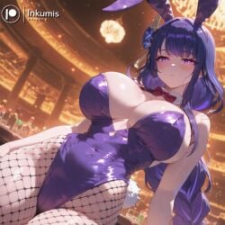 1girl 1girls 2026 2d ai_assisted ai_generated big_ass big_breasts big_butt big_thighs blush blush_lines blushing bodysuit boobs boobs_bigger_than_head breasts breasts_bigger_than_head bunny_ears bunny_girl bunny_tail bunnysuit curvaceous curvaceous_female curvaceous_figure curvy curvy_body curvy_female curvy_figure curvy_hips female fishnet_legwear fishnet_thighhighs fishnets genshin_impact hoyoverse huge_breasts inkumis mihoyo perfect_body perfect_boobs perfect_legs purple_eyes purple_hair raiden_shogun sexy sexy_body sexy_clothing sexy_female skinny standing thick_thighs thighhighs thighs viewed_from_below