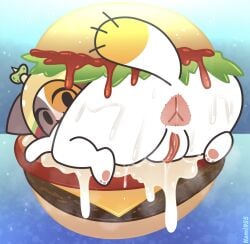2026 3_toes anus artist_name big_anus big_butt black_eyes bodily_fluids brown_clothing brown_hat brown_headwear burger butt calico_cat cheezborger_(chikn_nuggit) chikn_nuggit clothing cum cum_in_food digital_drawing_(artwork) digital_media_(artwork) dipstick_tail domestic_cat dripping featureless_hands feet felid feline felis female female_feral feral food food_fetish food_play fur genital_fluids genitals green_clothing green_hat green_headwear grey_body grey_fur hat headgear headwear hi_res hindpaw humanoid_genitalia humanoid_genitalia_on_feral humanoid_vulva humanoid_vulva_on_feral looking_at_viewer looking_back looking_back_at_viewer lying mammal markings multicolored_body multicolored_clothing multicolored_fur multicolored_headwear multicolored_tail nami955 on_front orange_body orange_clothing orange_fur orange_hat orange_headwear orange_tail orange_tail_tip paws pickle_(food) pink_anus quadruped rear_view red_clothing red_hat red_headwear solo sweat sweaty_butt tail tail_markings text toes vaginal_fluid_drip vaginal_fluids vulva white_body white_fur white_tail y_anus yellow_clothing yellow_hat yellow_headwear