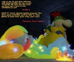 2boys 3d 3d_(artwork) ass assjob bib big_ass big_butt bowser_jr. burning butt buttjob cum doommusk fire gay hand_on_ass hand_on_butt hi_res hotdogging invisible invisible_male koopa lire_(doommusk) looking_back male male/male mario_(series) mario_bros mask monkey nintendo oc open_mouth penis primate red_hair smile smiling spiky_shell star super_mario_bros. super_mario_galaxy super_mario_sunshine text thick_body thick_thighs turtle wide_hips yellow_body