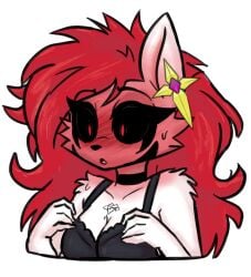 1girls 2026 anthro bad_bitch big_breasts big_ears big_eyelashes black_bra black_choker black_clothing black_lips black_markings black_sclera blush blush_lines blushing blushing_female bra breasts busty busty_female cat_ears cat_girl catgirl chocker cleavage colored cross_earring cute digital_media_(artwork) earring fanart felid feline felis female female_anthro female_focus female_only fur furry furry_female furry_only golden_earring goth goth_furry goth_girl heart horny horny_female infie infie_(snfw) long_hair long_red_hair mammal marking markings markings_on_face mature mature_female mouth_open neck necrolourian_(species) no_ai non-human non_explicit nose oc open_mouth original original_character red_eyes red_face red_hair redhead redhead_female redheaded_female sfw sfw_version shocked shocked_expression shocked_female shoulders slutty_female snfw snfw_(artist) solo solo_female sticker sweat sweatdrop sweating symbol symbol_on_chest tattoo tattoo_on_chest touching_breast touching_breasts white_fur white_skin xelfaye young young_female
