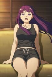 1girl 1girls ai_generated anime breasts curvy curvy_female curvy_figure eyes female fern_(sousou_no_frieren) fit hair nsfw sousou_no_frieren stickyai tits voluptuous