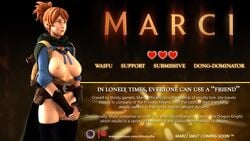 1girls 3d animated backpack boobs breasts cute dota_2 female marci nipples no_sound nude pubic_hair pussy sfmstudio tagme valve video