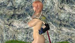 curvy devonsniegowski94 eclair_farron final_fantasy final_fantasy_xiii large_breasts naked nude pussy shaved_pussy