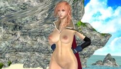 1girls breasts curvy devonsniegowski94 eclair_farron female final_fantasy final_fantasy_xiii large_breasts naked nude pussy shaved_pussy solo