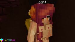 1boy 1girls 3d anal animated breasts cubic_breasts elle_(hypixel_skyblock) female fervorous hypixel hypixel_skyblock minecraft nipples nude orange_eyes red_hair self_upload sex sound straight tagme video watermark