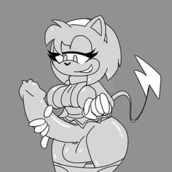 1futa anthro balls big_balls big_breasts bottomless clothed clothing erection futa_only futanari horaco huge_cock humanoid_penis masturbation monochrome panties partially_clothed penis rosechu solo sonic_(series) sonichu standing tagme tail thehoraco thick_thighs uncut unretracted_foreskin wide_hips