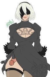 yorha 2b from nier: automata by evilfcl