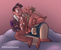 anal anal_penetration anal_sex black_hair boner bottomless brown_hair cartoon_network cheating cheating_husband clenched_teeth cum_dripping cum_dripping_from_penis cum_in_ass cum_on_chest cum_on_face cum_on_hand cum_while_penetrated dark-skinned_male dark_hair dark_skin doug_maheswaran erect_nipples erection exposed_nipples fat_man gay gay_sex glasses glasses_askew greg_universe handjob_while_penetrated holding_penis huge_cock interracial legs_held_open male male/male male_only male_penetrated male_penetrating masturbating_while_penetrated open_jacket orgasm_from_anal orgasm_from_masturbation overweight overweight_male pants_open penis_in_ass penis_out penis_size_difference pervohyena retracted_foreskin spread_legs steven_universe steven_universe_future tanlines topless uncut yaoi