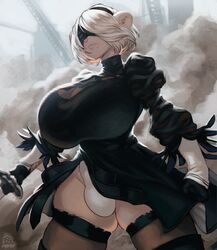 yorha 2b from nier: automata by boosterpang
