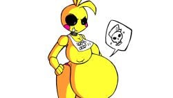 1boy 1girls animated animatronic animatronic_female bettysantana big_ass big_breasts five_nights_at_freddy's five_nights_at_freddy's_2 toy_chica_(fnaf) vore vore_belly