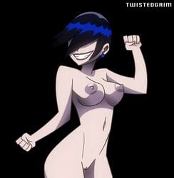 2d big_breasts black_hair dance death_(pearl_jam) death_(personification) do_the_evolution medium_hair monster nipples nude_female pearl_jam screencap sole_female tagme twistedgrim