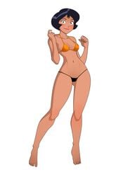 alex_(totally_spies) alternate_costume bikini black_hair breasts dark-skinned_female female female_only rodjim short_black_hair short_hair solo swimsuit tagme totally_spies