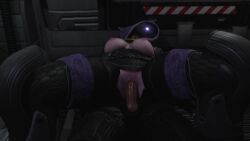 1boy 1girls 3d blender_(software) clothed_sex clothing commander_shepard facelesstrigger female girl_on_top half-dressed light-skinned_male lying male mass_effect purple_skin quarian sex small_breasts tali'zorah_nar_rayya thick_thighs vaginal_penetration wide_hips