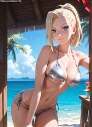 1girls 2d ai_generated areolae beach big_breasts bikini bikini_bottom bikini_top blonde_female blonde_hair blonde_hair boruto:_naruto_next_generations chest curvy curvy_figure cute cute_face detailed eyelashes eyeshadow female female_only fit fit_female focus hair high_quality ino_yamanaka large_breasts legs light-skinned_female light_skin lips lipstick long_hair makeup mascara naruto naruto_(series) naruto_shippuden nero100 outdoors outside pale-skinned_female pale_skin perky_breasts ponytial posing seductive seductive_look stable_diffusion tagme thighs thin_waist