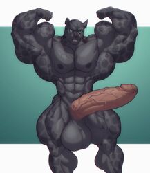 abs balls biceps furry furry_only hyper hyper_balls hyper_bulge hyper_genitalia hyper_penis hyper_testicles male muscles muscular muscular_arms muscular_legs muscular_male muscular_thighs nipples pecs penis testicles veins