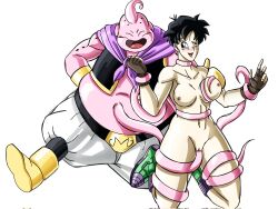 breast_grab breasts dragon_ball dragon_ball_z majin_buu naked_female tentacle tentacle_penetration tentacle_sex videl