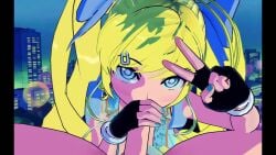 1boy 1girl animated blonde_hair blowjob bubbles_(powerpuff_girls) cartoon_network fellatio koikatsu lipstick miyako_gotokuji no_sound oral oral_sex pov powerpuff_girls powerpuff_girls_z sex straight v video