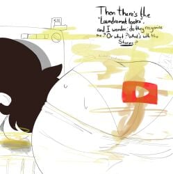 ... 1girls ass ass_cleavage big_ass big_butt brown_hair butt butt_crack fart fat_ass fat_butt female female_only huge_ass huge_butt implied_fart jaiden jaiden_animations laundromat laundry novacartridge_(artist) sketch sweat sweaty_butt text thick_ass thick_butt youtube youtuber youtuber_girl