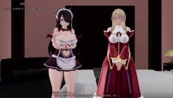 2boys 2girls 3d animated breasts freezing_(series) indie_virtual_youtuber itou_life_(vtuber) maid_uniform mmd paizuri satellizer_el_bridget tagme time_(artist) video virgin virtual_youtuber