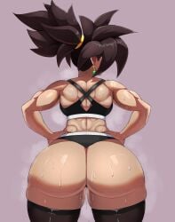 1girls 2023 ass ass_focus back_muscles big_ass black_hair black_sports_bra black_thigh_highs black_thighhighs bubble_butt clothing crop_top dat_ass dragon_ball dragon_ball_super draw_this_in_your_style dumptruck_ass ear_piercing earrings fat_ass female female_only female_saiyan fusion fusion_character hands_on_hips huge_ass kappa_spark kefla large_ass legwear muscular_female piercing ponytail ponytail_female potara potara_earrings potara_fusion rear_view saiyan saiyan_girl shorts solo spiked_hair spiky_hair sports_bra sports_panties steam steaming_body steamy steamy_ass steamy_pussy sweat sweatdrop sweating sweaty sweaty_ass sweaty_body sweaty_butt sweaty_legs sweaty_thighs thick_ass thick_thighs thighhighs tied_hair wide_hips