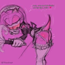 amy_rose female female_only fur furry furry_ass furry_female furry_only furry_tail girl heart_eyes lewdartistboy lingerie maid maid_outfit maid_uniform panties pink_body pink_eyes pink_fur pink_hair sonic_(series) sonic_the_hedgehog_(series) tparafrast