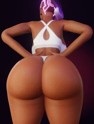 1girls 3d ass ass_focus big_ass cpt-flapjack dark-skinned_female dark_skin fat_ass female female_only high_resolution large_ass overwatch overwatch_2 solo sombra very_high_resolution