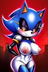 1girls ai_generated female furry metal_sonic robot rule_63 sonic_(series) tagme