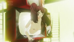 1girls animated bent_over bouncing_breasts breasts bunnxarts female female_only implied_sex kujikawa_rise no_sound offscreen_sex persona persona_4 solo solo_female tagme video