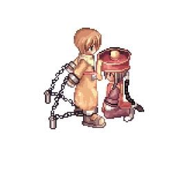 acolyte acolyte_(ragnarok_online) animated chained female monster_girl monster_rape oral pixel_art ragnarok_online reverse_rape straight