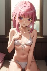 1girls 2024 ai_generated light-skinned_female light_skin looking_at_viewer magia_record:_mahou_shoujo_madoka_magica_gaiden magical_girl mahou_shoujo_madoka_magica nipples pink_eyes pink_hair puella_magi_madoka_magica small_breasts solo solo_female solo_focus tamaki_iroha white_skin young