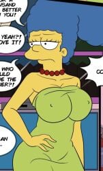 big_breasts big_butt croc_(artist) marge_simpson married_woman the_simpsons yellow_body