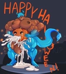 abs biceps cum cum_shot cumming cumshot excessive_cum fucking_pumpkin furry furry_only halloween halloween_2021 hyper hyper_balls hyper_bulge hyper_cum hyper_genitalia hyper_penis hyper_testicles muscle muscles muscular muscular_arms muscular_legs muscular_male muscular_thighs nipples pecs pumpkin pumpkin_fucking veins