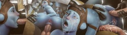 1girls aayla_secura anal anal_insertion anal_penetration anal_sex anus ass_grab blowjob blue_skin blush bukkake clone clone_trooper cowgirl_position crossbowpussycat cum cum_in_pussy cum_inside cum_on_face drooling faceless_male gangbang groping hazel_eyes light-skinned_male multiple_boys oral oral_sex rape spread_ass spreading_ass star_wars twi'lek vaginal_penetration