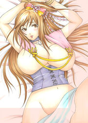 big_breasts long_hair oichi pointy_chin samurai_warriors sengoku_musou