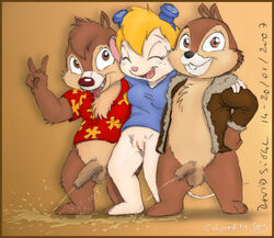 2007 asthexiancal chip chip_'n_dale_rescue_rangers dale disney furry gadget_hackwrench peeing stinkehund urine