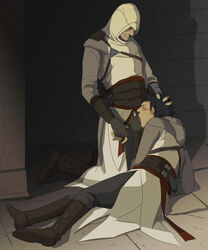 altair_ibn_la-ahad assassin's_creed assassin's_creed_(series) fellatio gay kadar_al-sayf male_only oral penis ubisoft yaoi