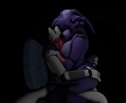 2girls 3d bonnie_(fnaf) cuddling five_nights_at_freddy's fnaf funtime_foxy_(fnaf) funtime_foxy_(fnafsl) kemmanen