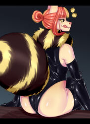 anngold bee feline femboy fur furry latex male solo_male