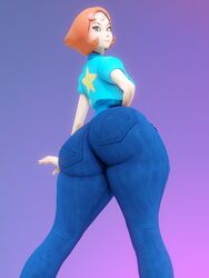 3d alien alien_girl alien_humanoid ass big_ass big_butt blue_eyes bottom_heavy bubble_ass bubble_butt cartoon_network dat_ass eyelashes fat_ass fat_butt female female_only honey_select huge_ass huge_butt jacket jeans large_ass large_butt light-skinned_female light_skin looking_at_viewer looking_back milf mom_jeans mommy pearl_(gem) pearl_(steven_universe) prevence short_hair star_symbol steven_universe steven_universe_future thick_ass thick_thighs tight_jeans tight_pants wide_hips