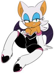 1girls anthro bat breast cameltoe edit eyeshadow hearlesssoul looking_at_viewer nipple nipple_slip pussy rouge_the_bat smiling_at_viewer sonic_(series) wings