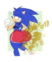 1boy 1male 2020s 2024 anthro ass ass_focus big_ass big_butt bubble_ass bubble_butt crop_top fart fart_cloud fart_fetish farting femboy furry hedgehog huge_ass huge_butt oddtenn sega shorts solo solo_male sonic_(series) sonic_the_hedgehog sonic_the_hedgehog_(series)