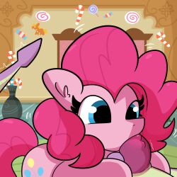 blue_eyes cutie_mark dragon earth_pony equid equine fellatio female feral friendship_is_magic genitals hair hasbro horse interspecies male male/female mammal mane my_little_pony oral penis pink_hair pinkie_pie_(mlp) pony smile spike_(mlp) teeth tjpones