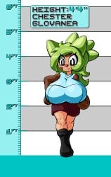 big_ass big_breasts breasts bubble_butt chespin huge_ass pokemon thick_thighs wide_hips zanbonsen