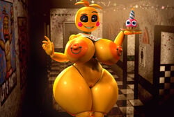 1girls 3d animatronic big_breasts black_sclera breasts c4d_max curvaceous erect_nipples female female_only five_nights_at_freddy's five_nights_at_freddy's_2 huge_breasts huge_toy_chica large_breasts looking_at_viewer lovetaste_chica massive_breasts monster monster_girl nipples pierced_nipples piercing robot robot_girl sex_toy solo standing thick_thighs thighs top_heavy toy_chica_(fnaf) toy_chica_(love_taste) voluptuous wide_hips yellow_body