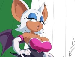 1girls 2024 2d 2d_(artwork) accurate_art_style big_breasts big_thighs bimbo breasts erect_nipples erect_nipples_under_clothes female green_eyes hands_on_hips looking_away make_up makeup mekaatomic mobian mobian_(species) mobian_bat mouth nipple_bulge open_mouth pink_lips pink_lipstick progression rouge_the_bat sega sketch solo solo_female sonic_(series) sonic_adventure_2 sonic_the_hedgehog_(series) teeth teeth_showing teeth_visible thighs wip