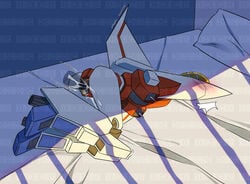 anal bed blush breasts_out cum_in_ass cum_on_leg cum_overflow decepticon disembodied_penis glory_hole legs_together male_only motion_lines onahole side_view spooning starscream sunlight transformers wings